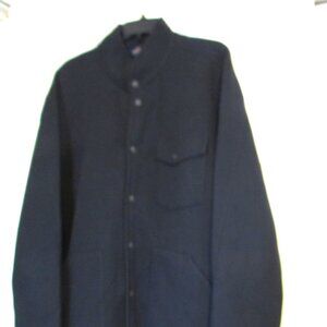GOOD MAN BRAND Black Overshirt Jacket Snap Closure  Size XL Excellent